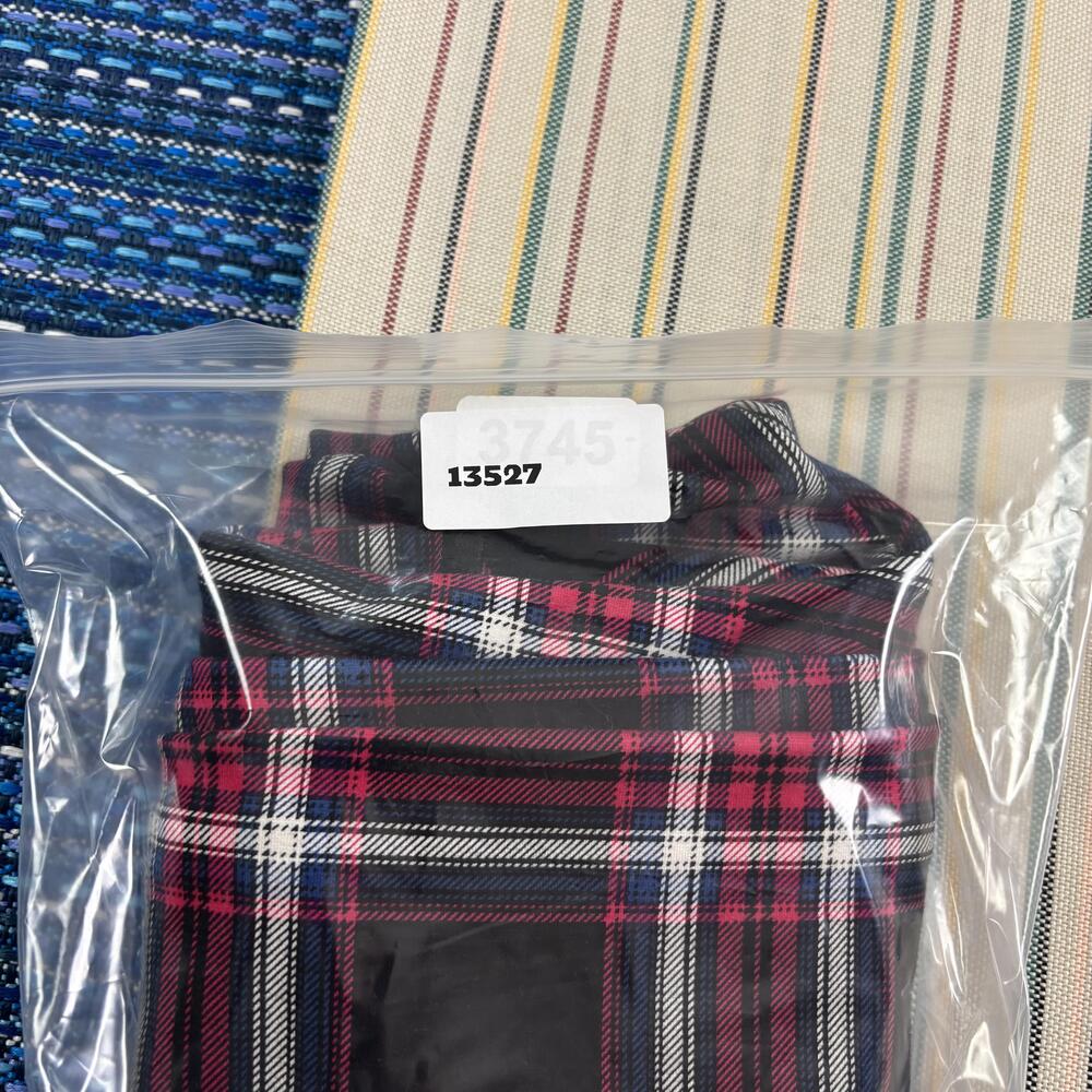 NEW Torrid Pants Womens 1 Regular Black Plaid Pull-On Pocket Pixie Ponte Skinny - Picture 13 of 13